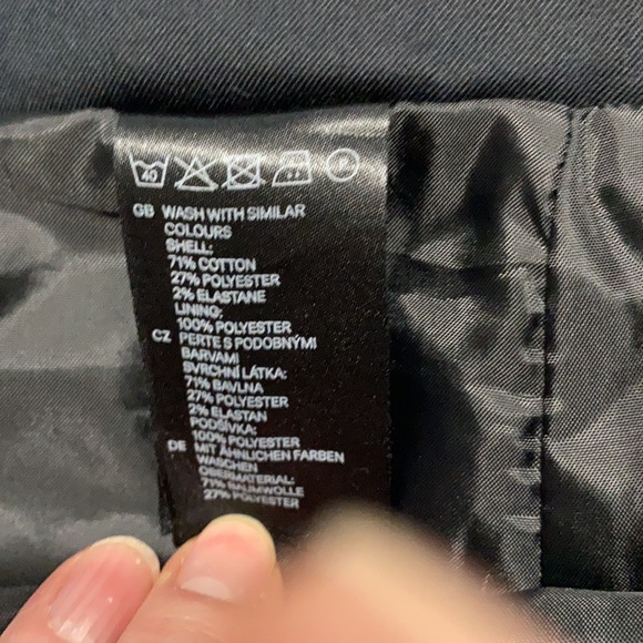 Navy cotton skirt - Picture 6 of 8